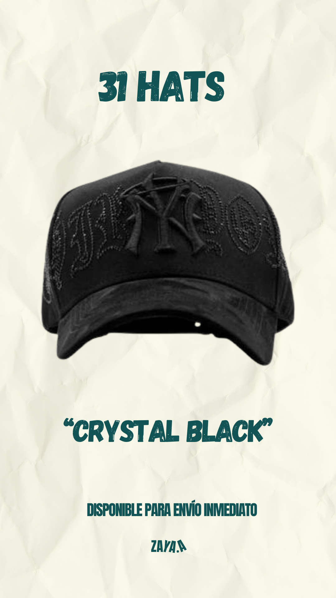 31 Hats "CRYSTAL BLACK"