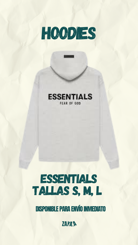 HOODIE ESSENTIALS "LIGHT OATMEAL"