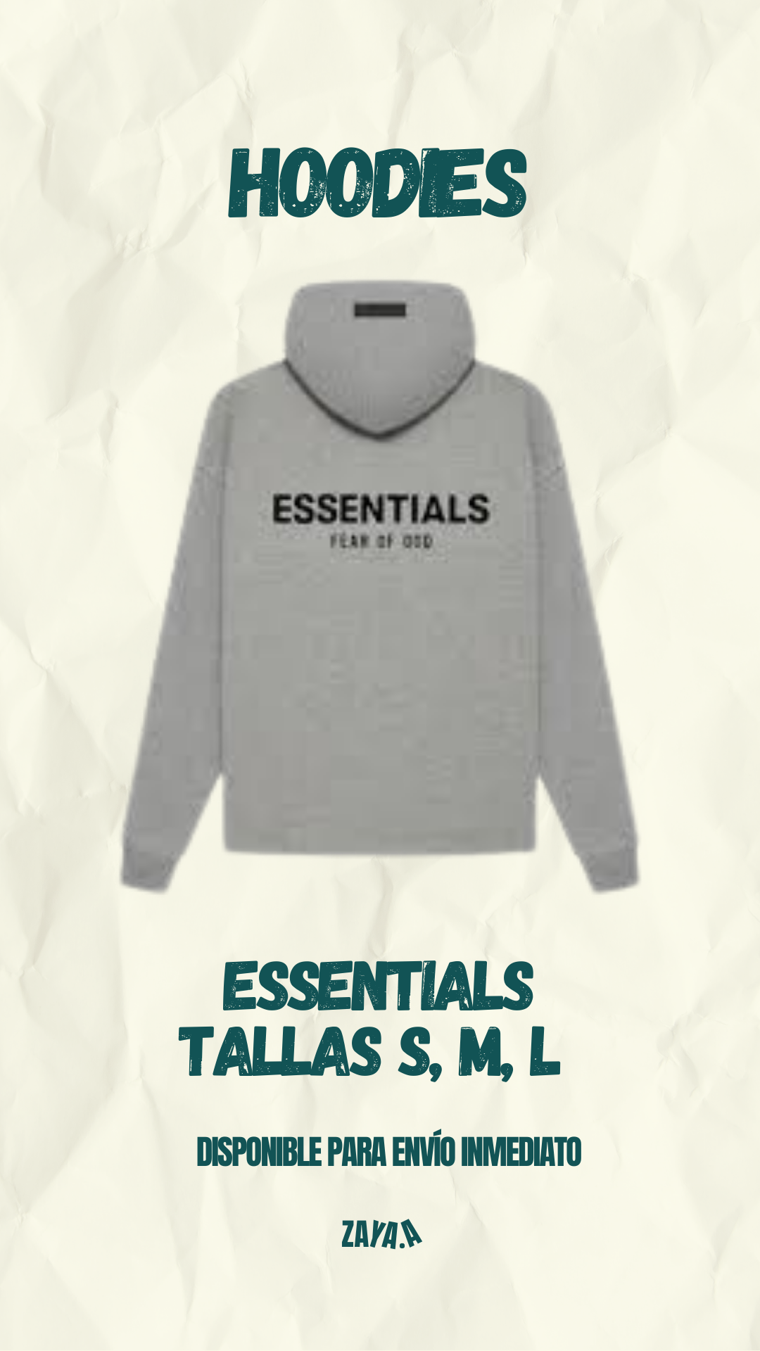 HOODIE ESSENTIALS "DARK OATMEAL"