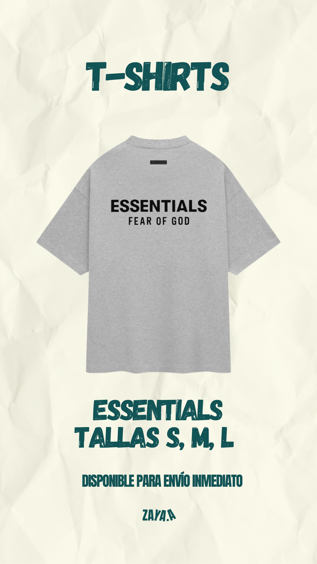 T-SHIRT ESSENTIALS "LIGHT OATMEAL"