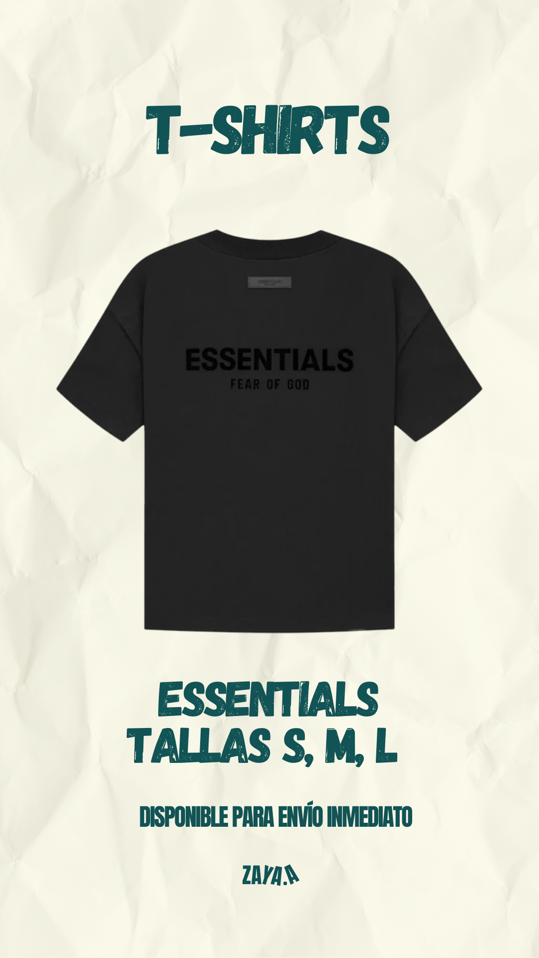 T-SHIRT ESSENTIALS "BLACK"